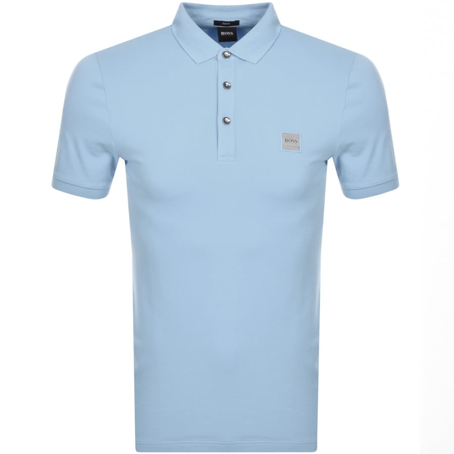 Alternative Image for ProductBOSS Passenger Short Sleeved Polo T Shirt Blue1